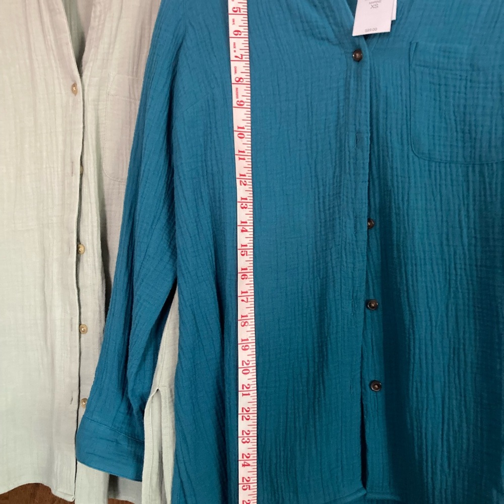 Jjill. 100% cotton gauze shirts/tunics - Picture 2 of 8